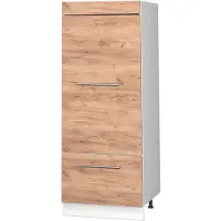 Vicco Opbergkast Fame-Line Goudkleurig Eiken/Wit 60 cm, Model 62643