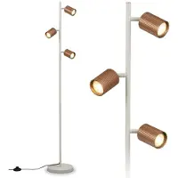 Briloner Ida - Vloerlamp - woonkamer lamp - bureaulamp - staande lamp met GU10 fitting - h.: 141cm - koffie