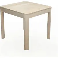 Wohnling Eettafel mangohout wit 80x80 cm