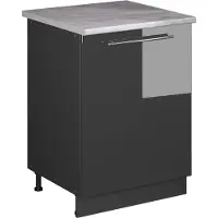 Vicco Wastafelkast Fame-Line Antraciet Hoogglans/Antraciet 60 cm, Model 63414