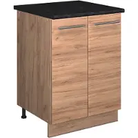 Vicco Wastafelkast Fame-Line Goudkleurig Eiken/Goudkleurig Eiken 60 cm, Model 65234