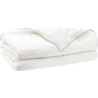 vidaXL Dekbed TRIER 135x220 cm Zomer 140 GSM 100% Australische wol Wit
