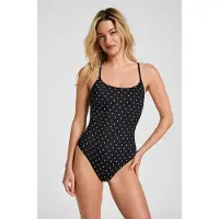 Hunkemoller Badpak Bordolino Zwart Dames | Maat: S