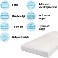 Best Sleep Matras Babybedje 60x120 Breath Ease Luxe