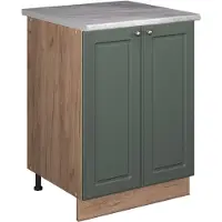 Vicco Wastafelkast Fame-Line Groen-Goud Landhuis/Goudkleurig Eiken 60 cm, Model 65240