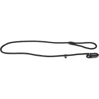 Torribaly Stevige hondenhalsband van touw, nylon, sliptraining, wandellijn met P-ketting, 1 cm zwart