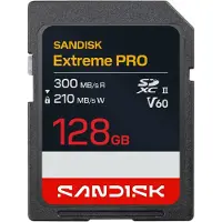 SanDisk 128GB SDXC Extreme Pro 210MB/s V60 UHS-II geheugenkaart