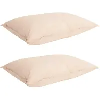 vidaXL Deken Set 2 st 200 x 200 cm Kapok en Polyester Beige