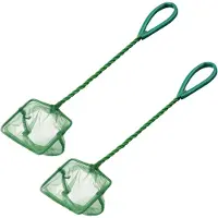 Typecat Aquariumvisnet Draagbaar visnet met lange steel Vierkant aquariumaccessoires Visnet Visnet Drijvend object Reinigingsgereedschap