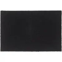 vidaXL Deurmat 60x90 cm getufte kokosvezel zwart