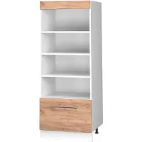 Vicco Keukenrek Fame-Line Goudkleurig Eiken/Wit 60 cm, Model 62219