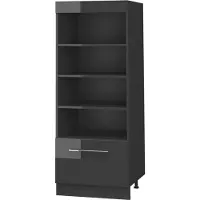 Vicco Keukenrek Fame-Line Antraciet Hoogglans/Antraciet 60 cm, Model 62224