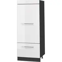 Vicco Opbergkast Fame-Line Wit Hoogglans/Antraciet 60 cm, Model 62656