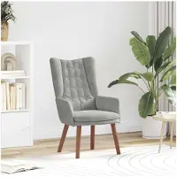 vidaXL Fauteuil Lichtgrijs 63 x 67 x 94 cm Fluweel