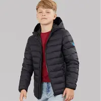 Jack & Jones Jongens Bradley Licht Puffer Jas Zwart