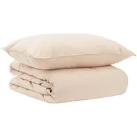 vidaXL Deken Set 2 st Zomer 100% Natuurlijke Kapok Beige