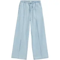 We fashion Blue Ridge denim loose fit casual broek - lichtblauw Effen - maat 122