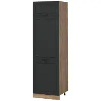 Vicco Hoge kast R-Line Antraciet landelijk/Goudkleurig Eiken 60 cm, Model 63201