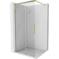 Mexen Rox douchewand Walk-in 70 x 200 , transparant 8 mm, goud - 8C2-070-003-50-00