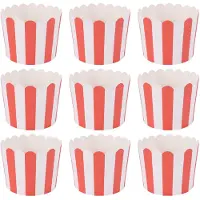 Typecat 50x Cupcake papieren taartvormpjes bakvormpjes muffin keuken rood