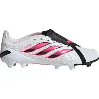 Adidas Predator League FT Gras Voetbalschoenen (FG) Kids Wit Zwart Roze