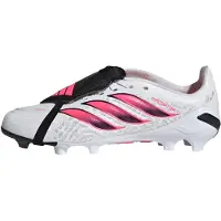 Adidas Predator League FT Gras Voetbalschoenen (FG) Kids Wit Zwart Roze