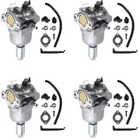 ISTOVO 4X Carburetor Carb Kit Fits for Briggs & Stratton 17.5 I/C OHV Engin Lawn Mower Tractor Tune- Kit