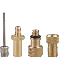 Torribaly 4 Pack Fiets Ventiel Adapter Fiets Buis Ventiel Adapter Sv Av Dv Fietspomp Bal Pomp Naald Inflator Accessoires