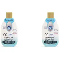 Exogio 2X USB Temperatuur Datalogger Wegwerp 90 Dagen PDF Datalogger Waterdichte Temperatuur Recorder Transport Voedsel Zeevruchten Recorder