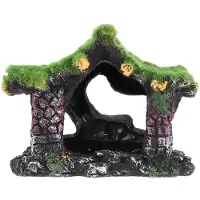 ISTOVO Aquarium Decoratie Huis Hars Hol Schuilplaats, Beta Vis Log Drijfhout Accessoires Grot Decoratie Tank