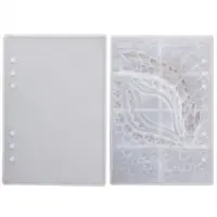 Typecat 2 Stks DIY Boek Cover Crystal Epoxyhars Schimmel Dragon Eye Notebook Case Spiegel Siliconen Mal