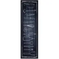 vidaXL Keuken Tapijt Zwart 150 x 45 cm Fluweel