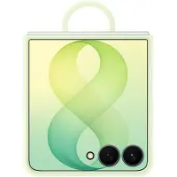 Samsung Galaxy Z Flip 8 Siliconen Back Cover met Magneet Groen