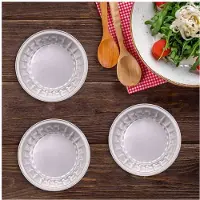 Tlily Dessertbekers met Deksels, 25-Pack Gouden Aluminiumfolie Bakbekers Houders, Cupcake Bake Utility Ramekin Doorzichtige Puddingbekers