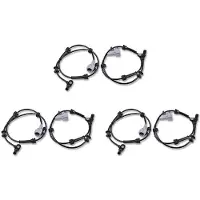 Jojomino 6 Stuks ABS Wielsnelheidssensor Rechts voor Navara D40 Pathfinder R51 2005 47910-EA025 40202-JR70B