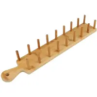 Tlily 2 Stuks Bamboe Houten Burrito Houder Aardappel Chips MaïS Roll Rack Lade Plank Tortilla, Burrito Rack Lade Fit