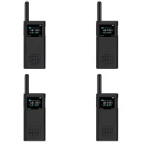 Zandona 4X voor Walkie Talkie 2S Beschermhoes Siliconen Cover Interphone Beschermende Shell Anti-Drop Accessoires, Zwart
