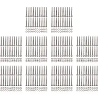 Torribaly M2 x 20mm Long Hex Socket Knurled Cap Screws Bolts Nuts Set 200Pcs
