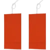 ISTOVO 2X 12V Siliconen Verwarmingsmat, Rubberen Verwarmingsmat, Verwarmde Bedplaat, Flexibele Waterdichte Verwarmingseenheid voor Accu