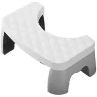 Torribaly Home Volwassen Badkameraccessoires Toilet Squat Kruk Verwijderbare Antislip Toiletzitting Kruk Draagbare Squat Kruk Wit