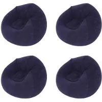 Typecat 4X Grote Opblaasbare Sofa Stoel Zitzak Massaal PVC Tuin Lounge Zitzak Tuinmeubilair Camping Backpacken Tassen(A)