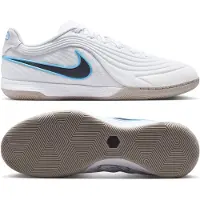 Nike Tiempo Reactgato Zaalvoetbalschoenen (IN) Wit Lichtblauw Zwart Grijs
