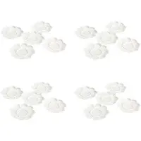 Typecat 20 Stuks Kunststof Nail Art Verf Kleurenmengpalet Plaat Schijf Essentieel Hulpmiddel