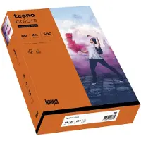 OVOL Kleurenpapier tecno Colors, A4-formaat, 80 g/m², intensieve oranje, pak van 500 vellen