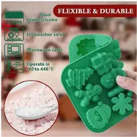 Tlily Kerstchocoladevorm Bakvorm Handgemaakte Diy Cadeau Sneeuwvlok Kerstboom Kerstmanvorm