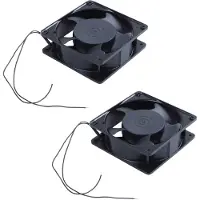 Torribaly 2X AC 220V-240V0.14A Brushless Cooler Cooling Fan 120mm x 120mm X38mm