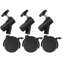 Torribaly 3 Stuks 16 mm Flexibele Zwenkwielen met Montagegat, Ideaal voor Fotografie, Lichtstandaard en Statief, Soepel Rollend
