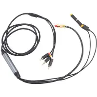 Torribaly Digitaal Naar Analoog Audioconversiekabel 2RCA+3,5 Mm Jack Stereo Audiokabel voor HDTV, DVD, Hoofdtelefoon (4,9 Voet)