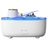 Tlily Pijp Etherische Olie Diffuser 2 Miststanden Timer en Waterloos Automatisch Uitschakelen 7 Kleuren Veranderende LED 200ml Luchtbevochtiger Diffuser A