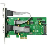 Exogio 4-Poorts PCIe Naar RS232 Seriële Adapterkaart met Snelle WCH384-Chip, Ondersteuning voor 5/12V-Voeding en 16550 UART